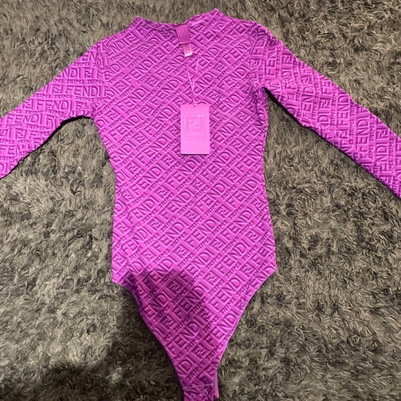 Fendi Tops - Skims x Fendi long sleeve bodysuit